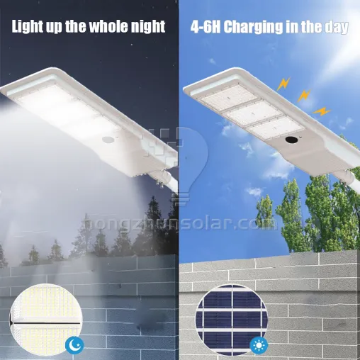 300W-600W étanche IP65 extérieur intégré rue lumière solaire à LED