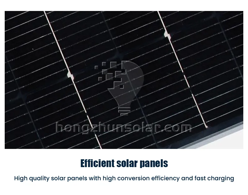 300W-600W étanche IP65 extérieur intégré rue lumière solaire à LED