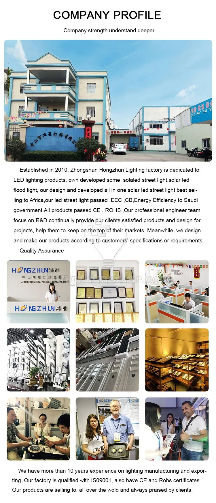 Réverbères solaires intégrés extérieurs imperméables IP65 LED 200W-600W