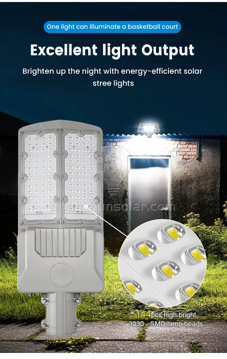 Capteur Radar contrôle du temps Ip65 étanche 100w-500w, extérieur en aluminium, lampadaire solaire Led pour autoroute