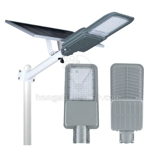IP65 étanche 100W 200W 300W 400W 500W 600W 700W contrôle intelligent en aluminium fendu extérieur lampe de lampadaire solaire LED pour usage routier