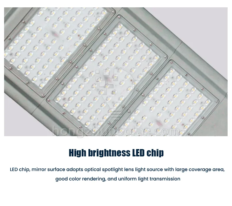 300W-600W étanche IP65 extérieur intégré rue lumière solaire à LED