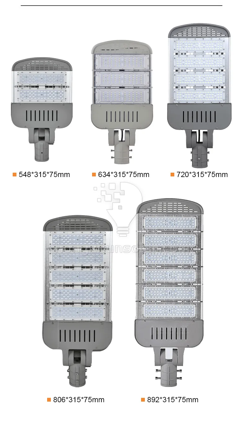 Le module imperméable extérieur en aluminium IP65 100w-300w 220v a mené des réverbères