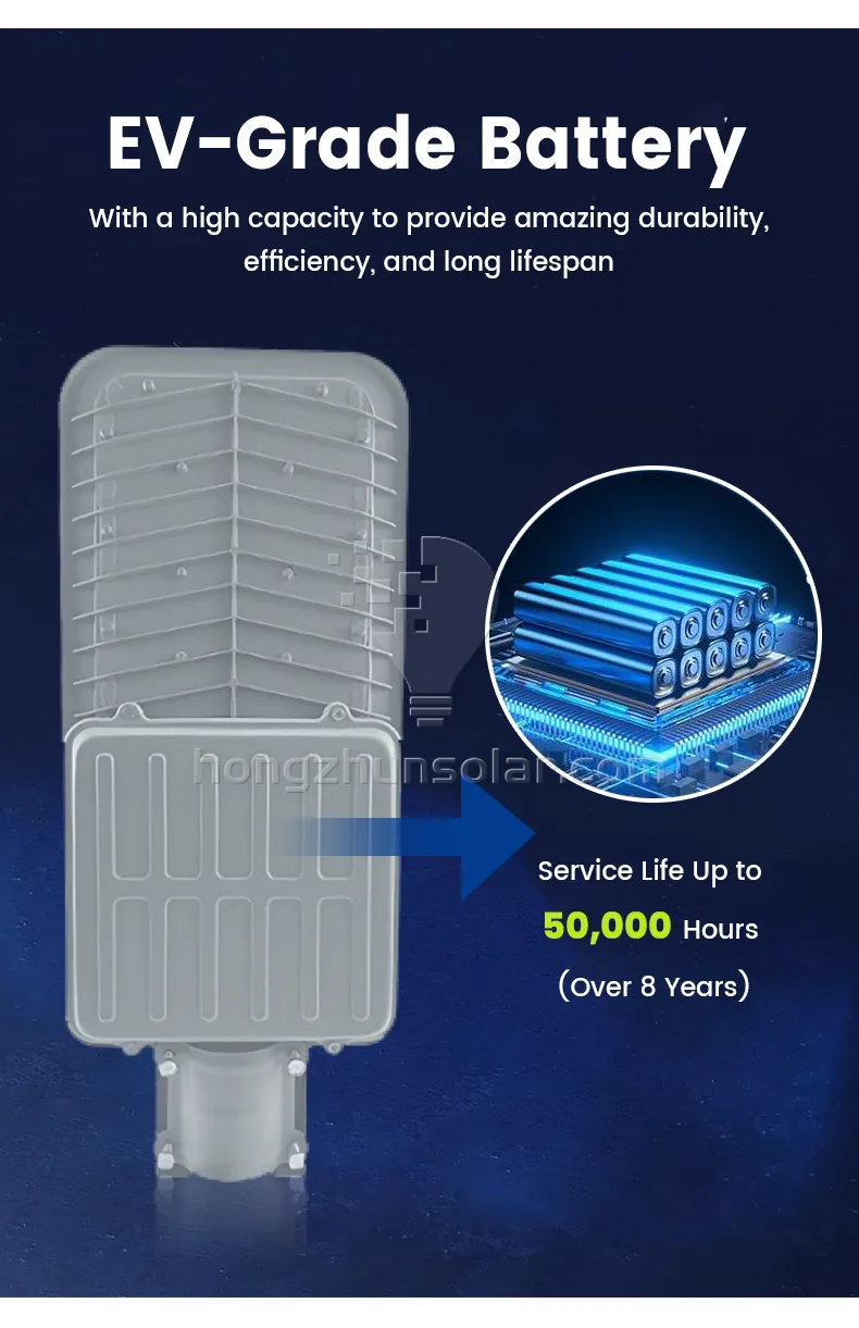 IP65 étanche 100W 200W 300W 400W 500W 600W 700W contrôle intelligent en aluminium fendu extérieur lampe de lampadaire solaire LED pour usage routier