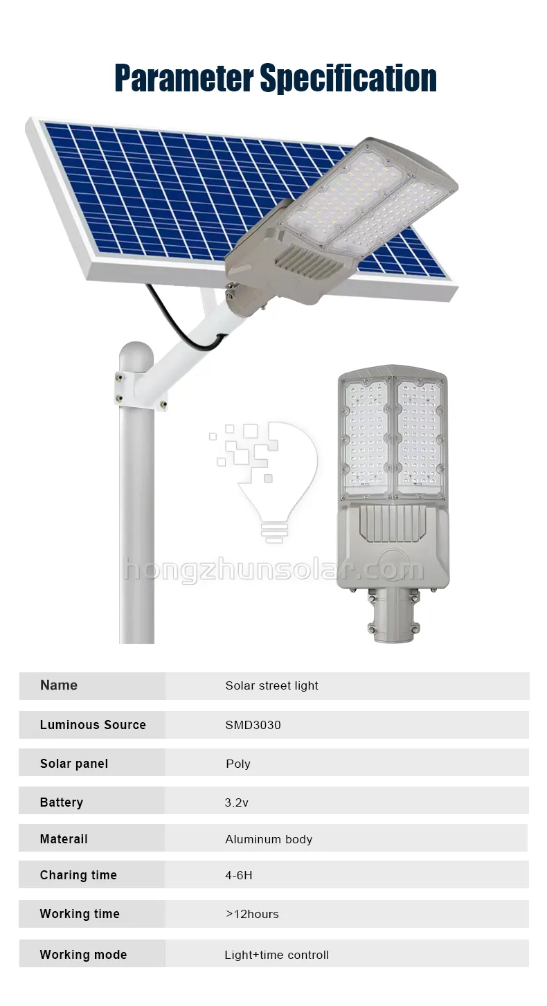 Capteur Radar contrôle du temps Ip65 étanche 100w-500w, extérieur en aluminium, lampadaire solaire Led pour autoroute