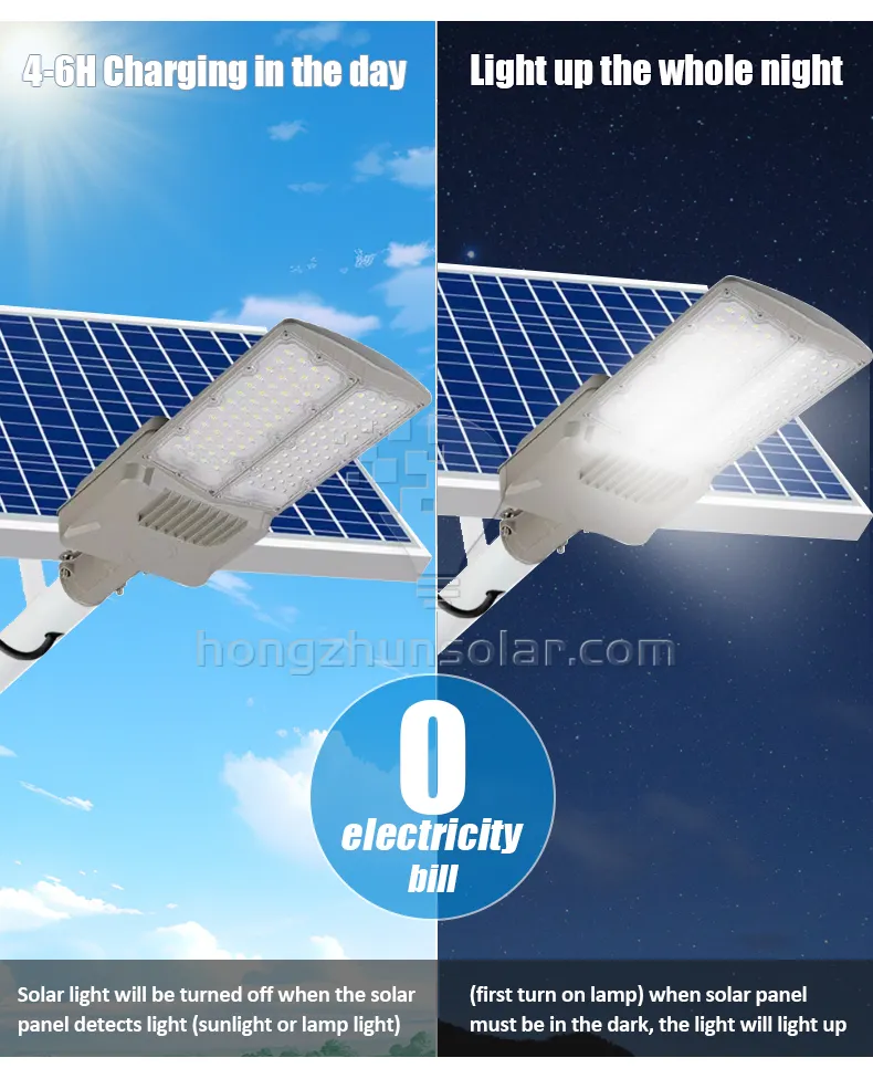 Capteur Radar contrôle du temps Ip65 étanche 100w-500w, extérieur en aluminium, lampadaire solaire Led pour autoroute