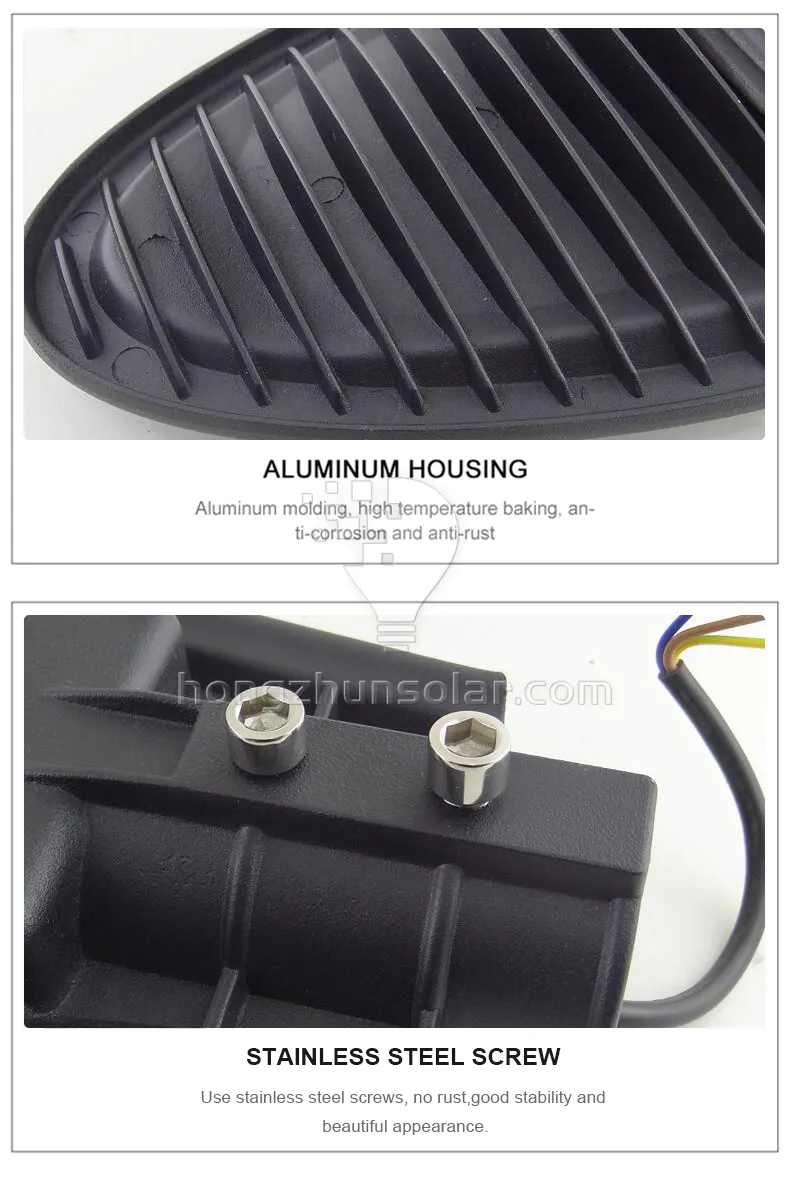 50W à 250W LED réverbères extérieurs étanche IP65 SMD cellule photoélectrique en aluminium moulé sous pression haute performance