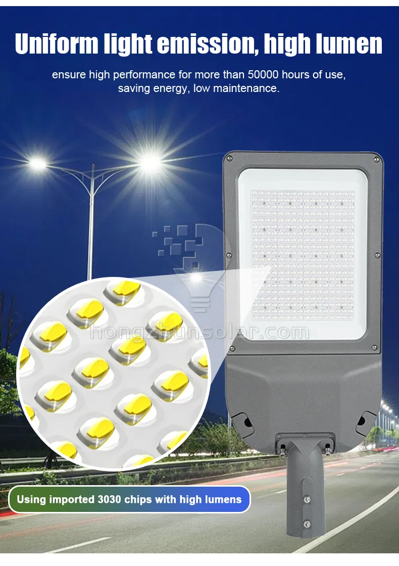 IP65 imperméabilisent le réverbère mené extérieur de la route 80w-300w de route extérieure de Smd