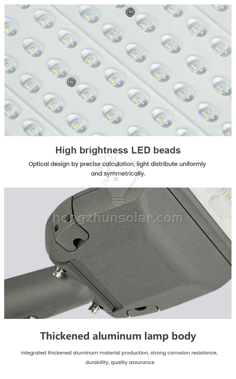 IP65 imperméabilisent le réverbère mené extérieur de la route 80w-300w de route extérieure de Smd