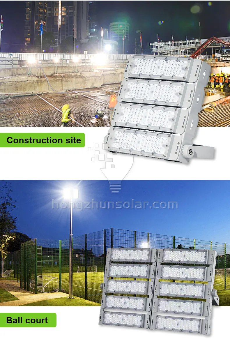 Projecteur LED 100W-600W SMD pour stades sportifs, terrains extérieurs, étanche IP65