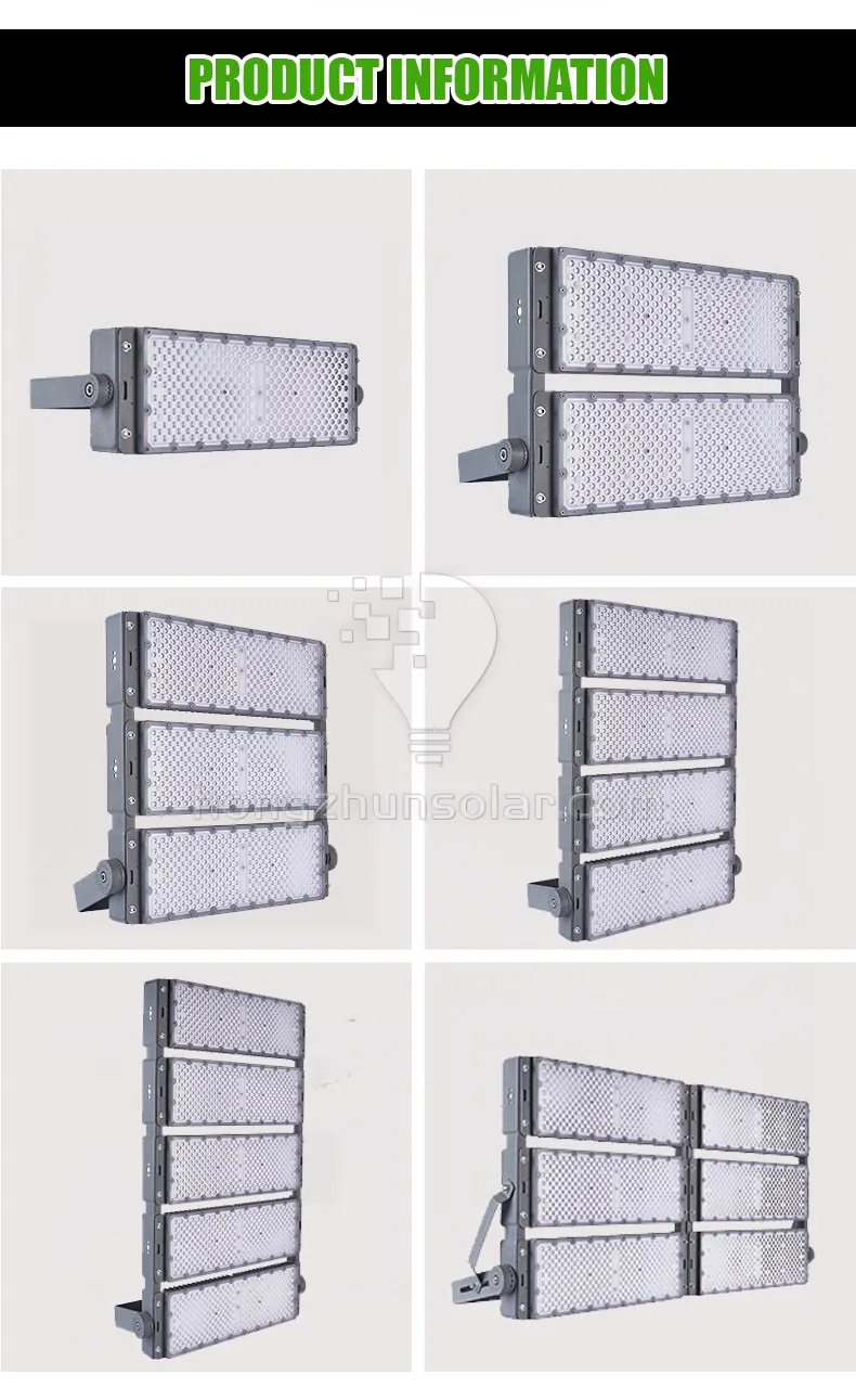 L'aluminium imperméable 200w-1200w d'entrepôt extérieur de stade de tunnel d'IP65 a mené la lumière d'inondation