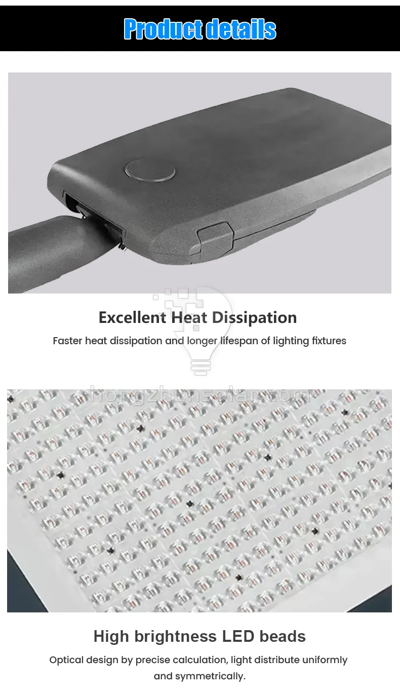 L'électricité extérieure imperméable IP65 de l'autoroute urbaine 50W-300W a mené le réverbère