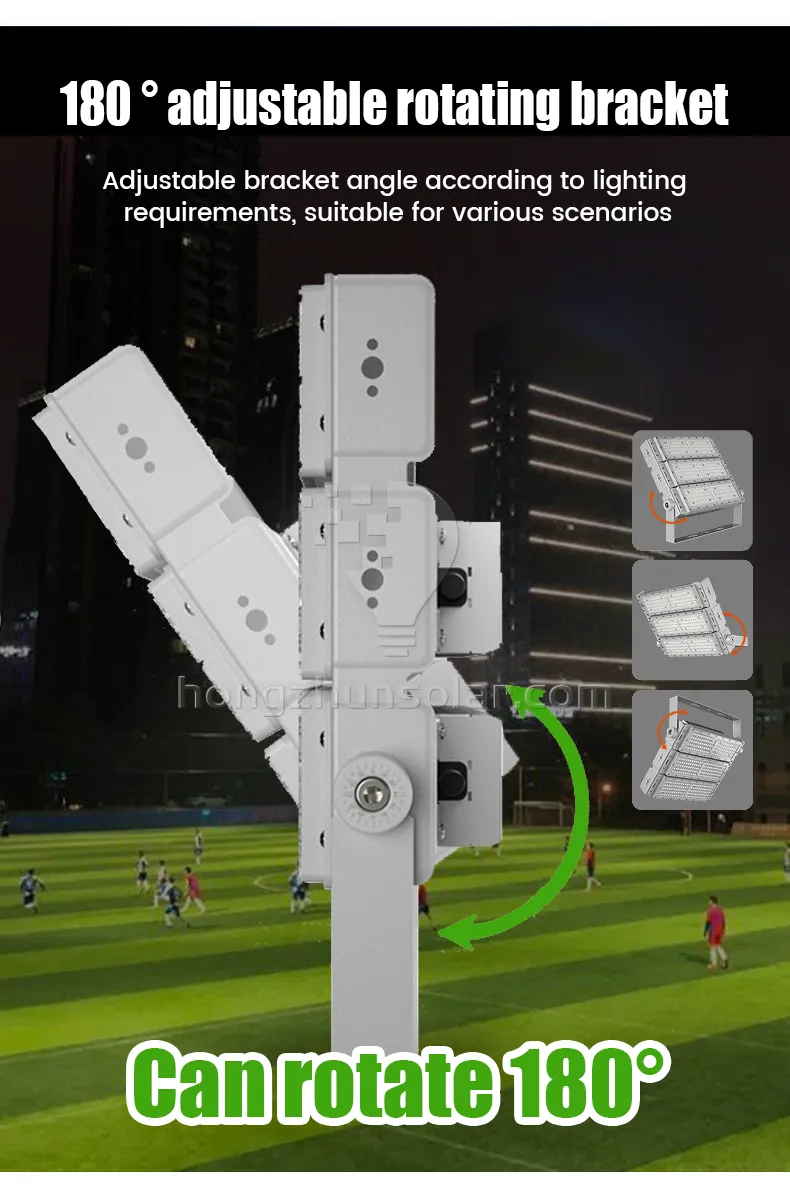 Lumière de stade LED extérieure étanche IP65 IP66, Module d'entrepôt de Tunnel, projecteur en aluminium 100W-1000W