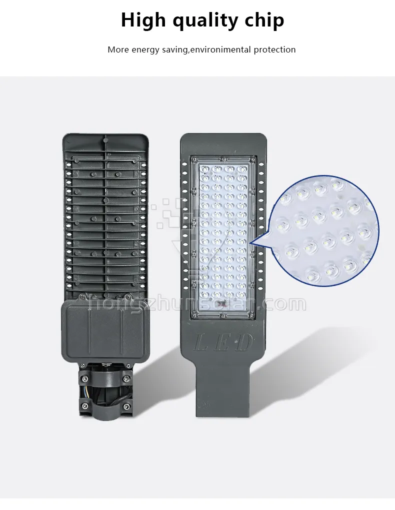 50W-300W Réverbère à LED en aluminium IP65 Wagterproof évalué pour les applications routières extérieures