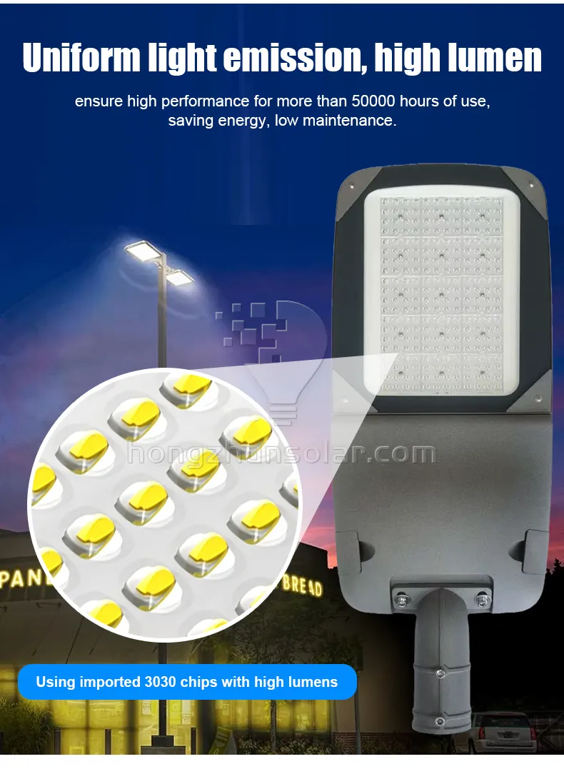 L'électricité extérieure imperméable IP65 de l'autoroute urbaine 50W-300W a mené le réverbère