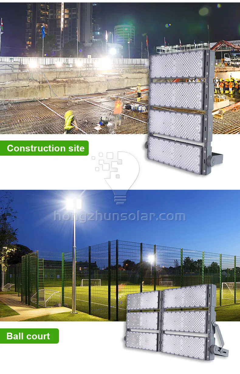 L'aluminium imperméable 200w-1200w d'entrepôt extérieur de stade de tunnel d'IP65 a mené la lumière d'inondation