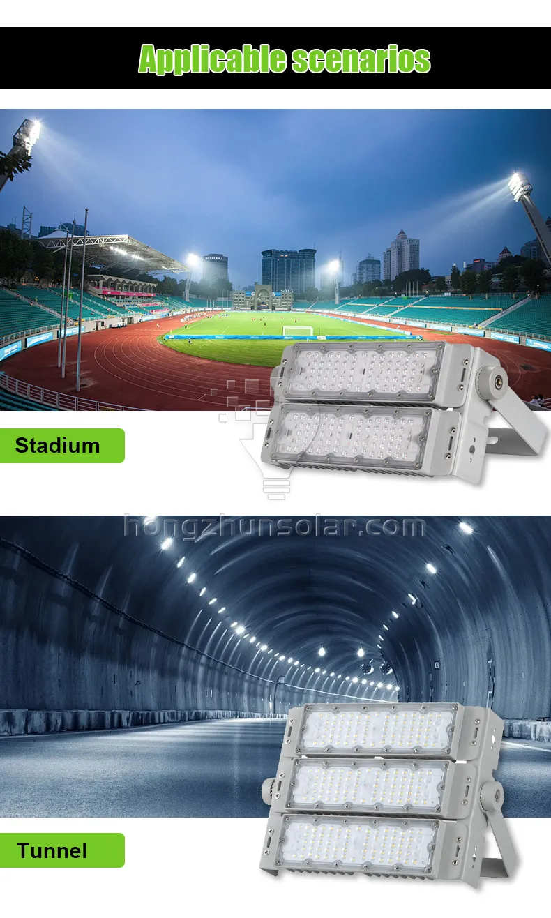 Projecteur LED 100W-600W SMD pour stades sportifs, terrains extérieurs, étanche IP65