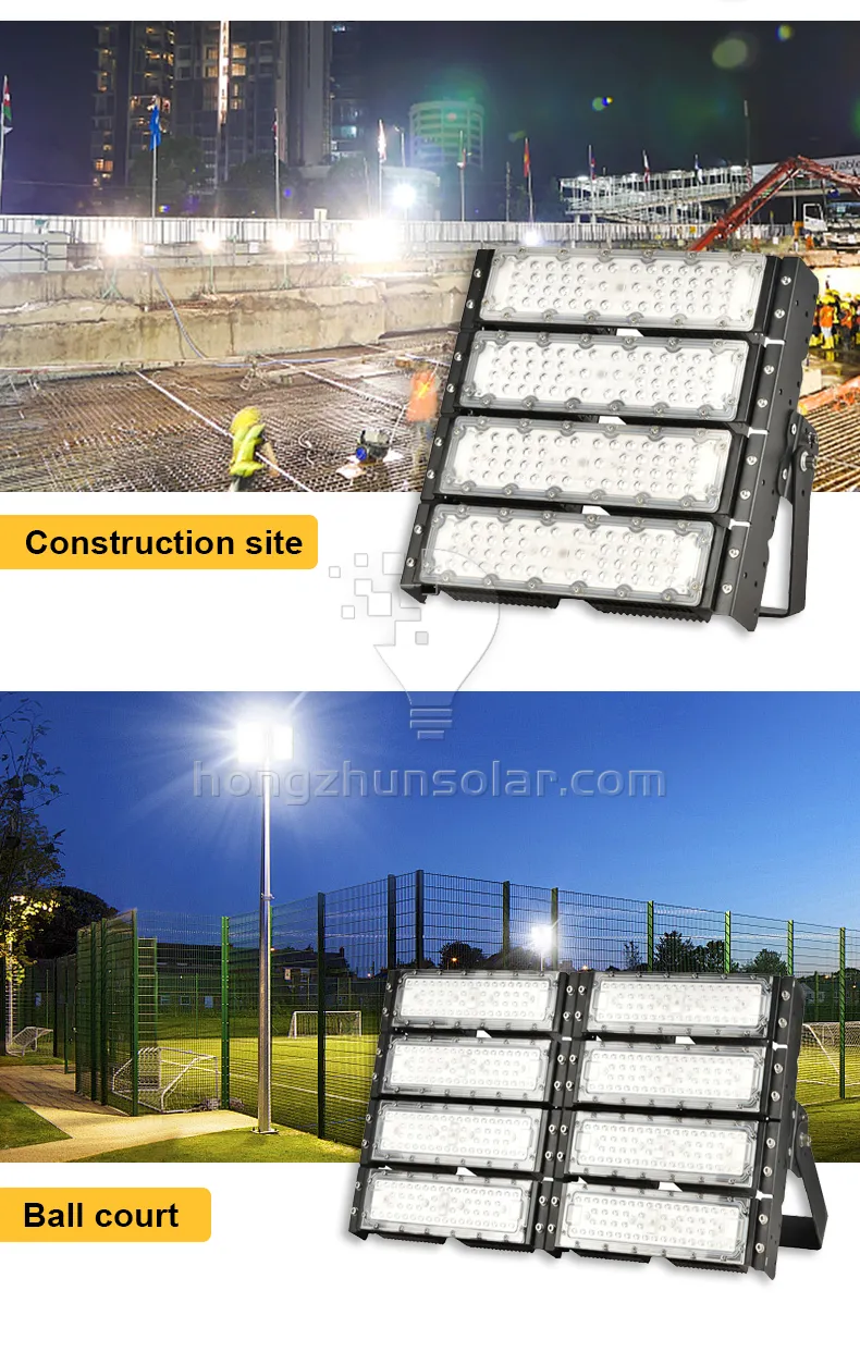 Cour extérieure en aluminium imperméable de stade de lumière d'inondation de LED 100W-600W