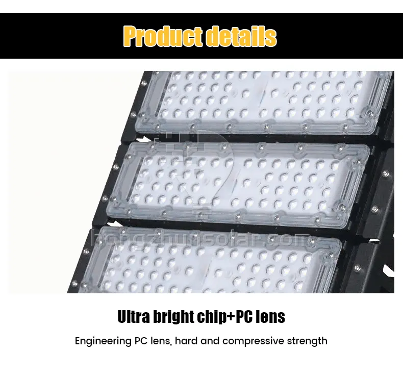 Cour extérieure en aluminium imperméable de stade de lumière d'inondation de LED 100W-600W