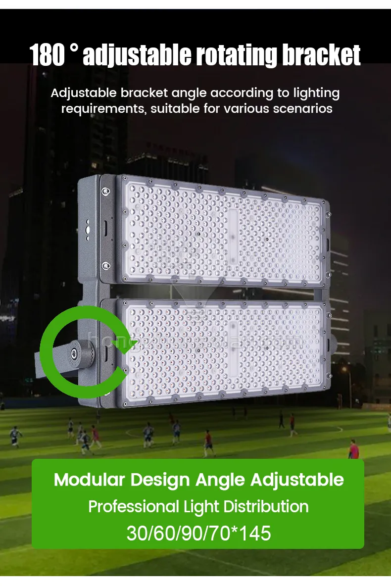 L'aluminium imperméable 200w-1200w d'entrepôt extérieur de stade de tunnel d'IP65 a mené la lumière d'inondation