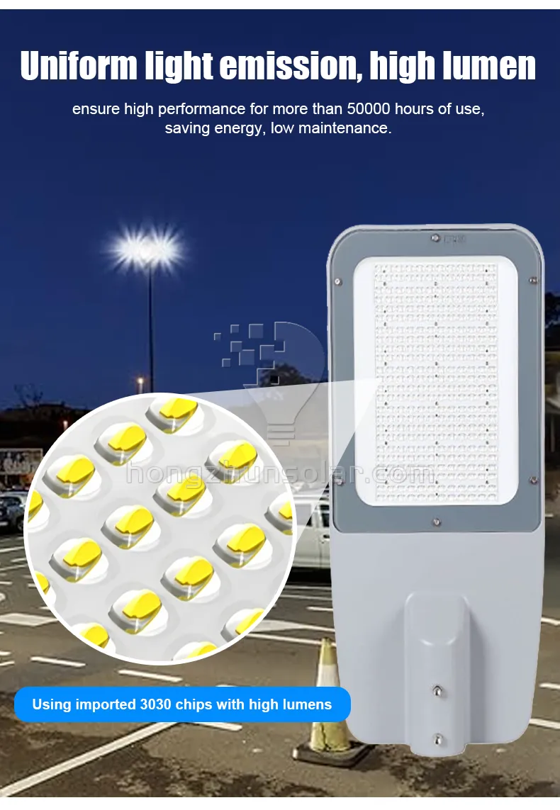 Luce stradale a LED impermeabile in alluminio per esterni Ip65 50w-300w con buona dissipazione del calore
