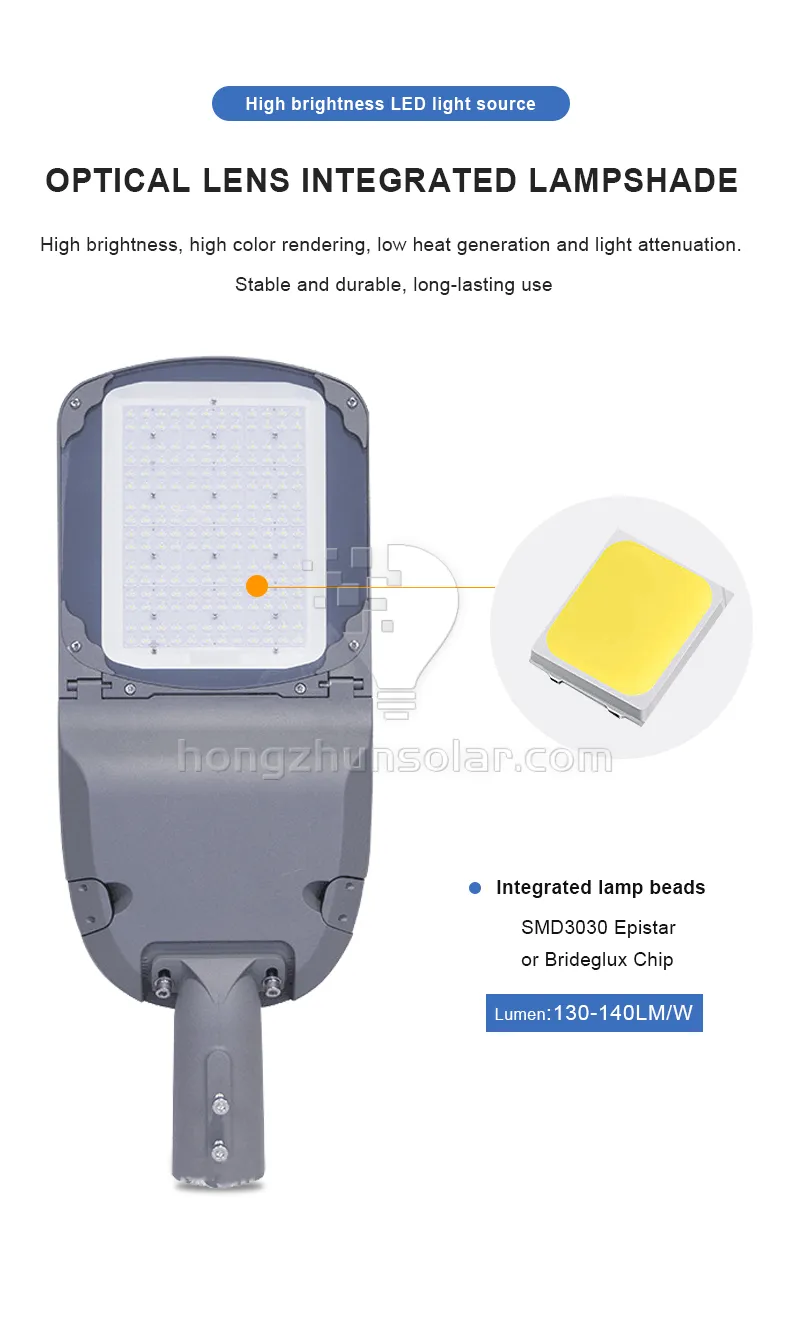Réverbère extérieur mené par SMD imperméable en aluminium IP65 de route du lumen élevé 40w-300w