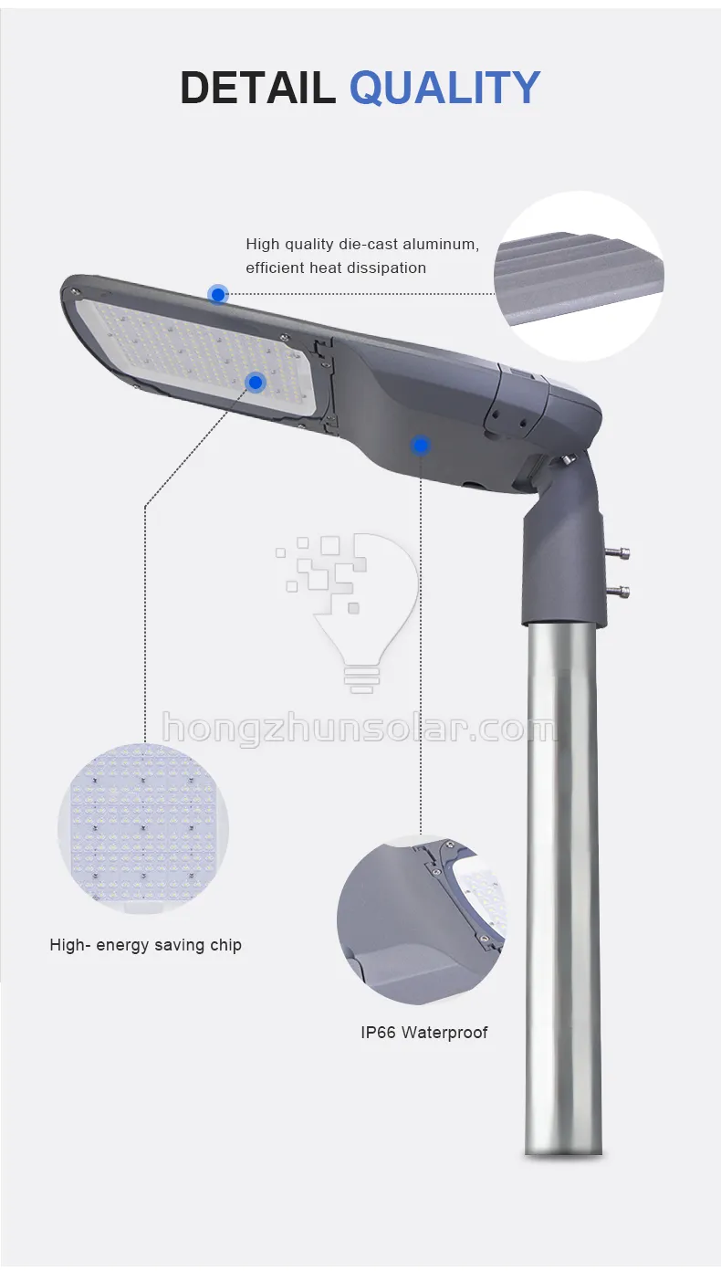 Réverbère extérieur mené par SMD imperméable en aluminium IP65 de route du lumen élevé 40w-300w