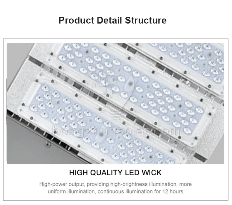 Lampadaire Led extérieur en aluminium étanche IP65, module électrique 50w-300w, haute efficacité
