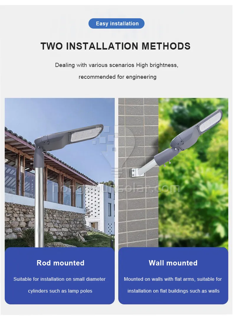 Réverbère extérieur mené par SMD imperméable en aluminium IP65 de route du lumen élevé 40w-300w