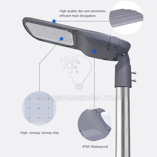 Réverbère extérieur mené par SMD imperméable en aluminium IP65 de route du lumen élevé 40w-300w