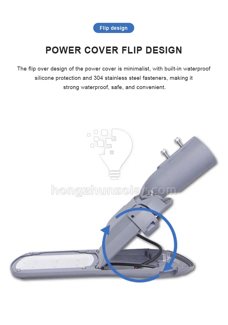 Réverbère extérieur mené par SMD imperméable en aluminium IP65 de route du lumen élevé 40w-300w