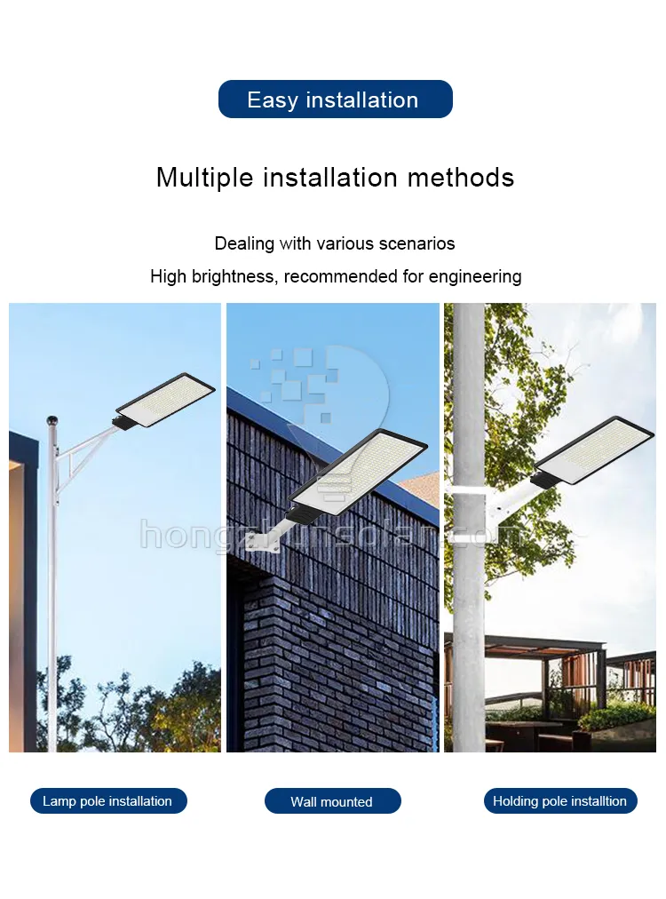 Ip65 imperméabilisent les réverbères menés en aluminium 50w-300w de route publique extérieure de voie