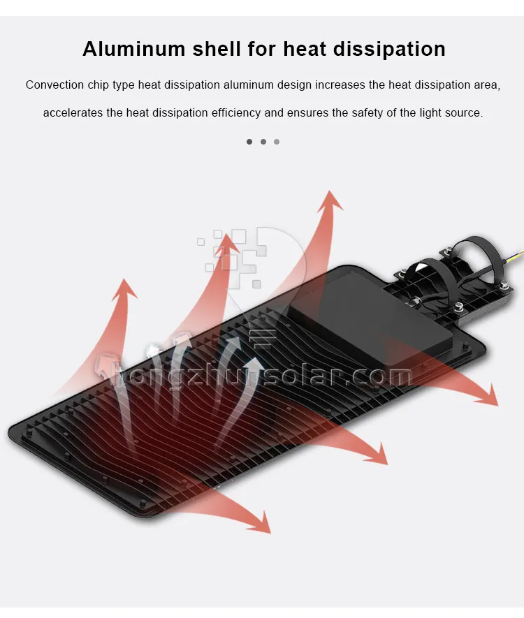 Ip65 imperméabilisent les réverbères menés en aluminium 50w-300w de route publique extérieure de voie