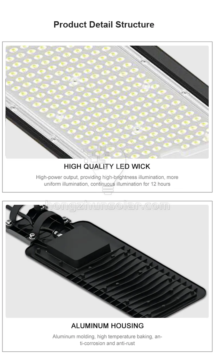 Ip65 imperméabilisent les réverbères menés en aluminium 50w-300w de route publique extérieure de voie