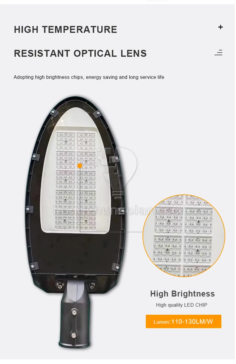 Lampe de route extérieure de haute qualité IP66 en aluminium étanche 30w-250w SMD lampadaire LED