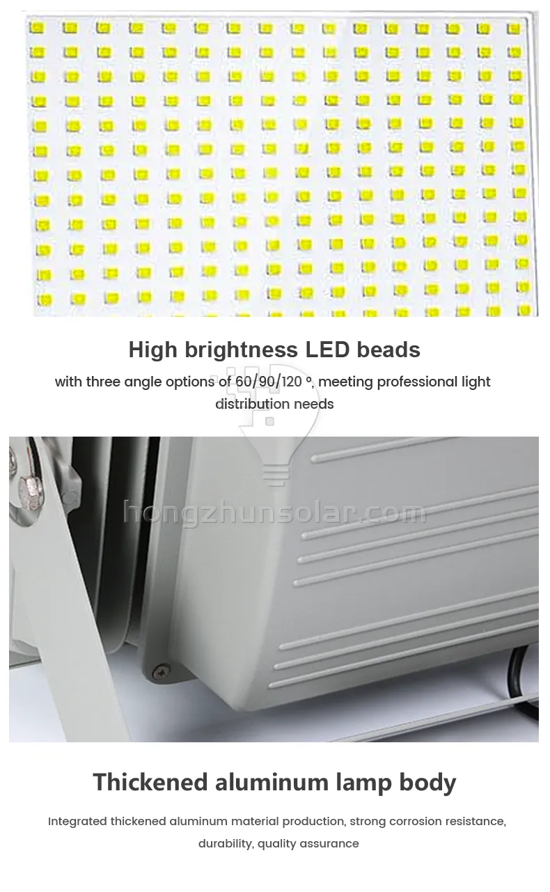 La lumière superbe lumineuse de stade de jardin 100w 200w 300w 500w 800w 1000w Ip66 imperméabilisent la lumière d'inondation extérieure de stades de sport de Cob