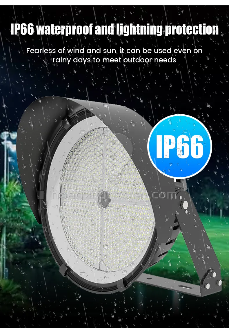 Projecteur extérieur professionnel de stade de LED pour les courts de Tennis de Football IP65 imperméabilisent le corps de lampe en aluminium de puce de SMD 300W-1000W