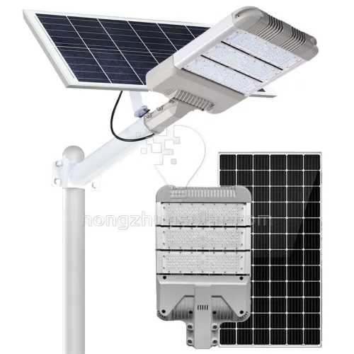 Lampe de route solaire à haute lumen, étanche IP65, Modules de lampadaire solaire LED fendus en aluminium 30W-400W pour Application sur place de route