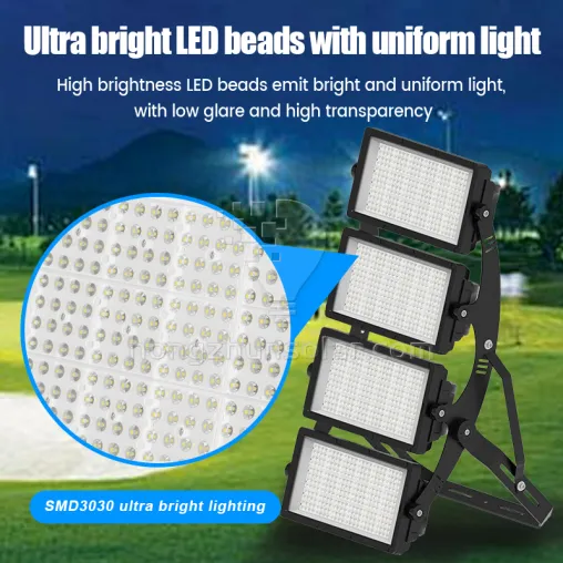 Lampu Banjir LED 200W-400W Super Terang Tahan Air IP65 IP67 SMD Badan Lampu Aluminium untuk Stadion Sepak Bola Lampu Banjir Luar Ruangan
