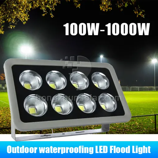 La lumière superbe lumineuse de stade de jardin 100w 200w 300w 500w 800w 1000w Ip66 imperméabilisent la lumière d'inondation extérieure de stades de sport de Cob