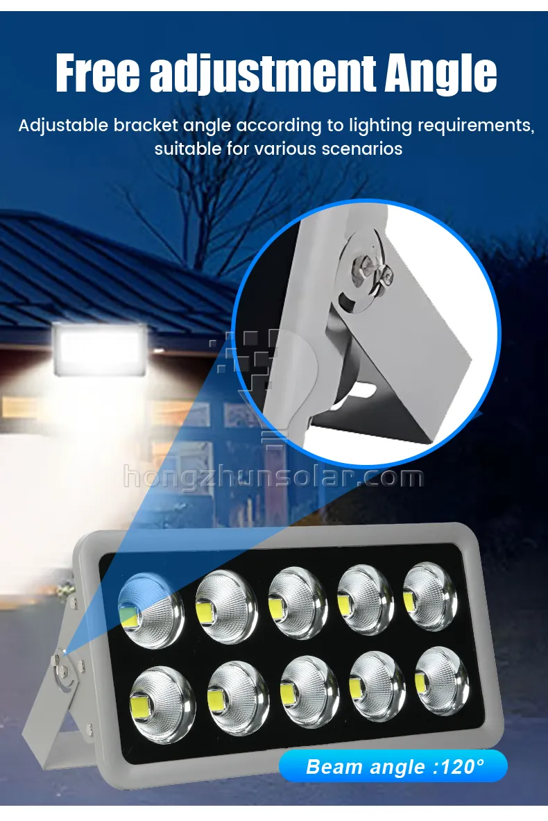 La lumière superbe lumineuse de stade de jardin 100w 200w 300w 500w 800w 1000w Ip66 imperméabilisent la lumière d'inondation extérieure de stades de sport de Cob