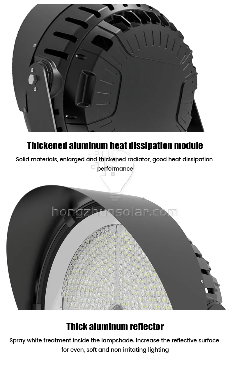 Projecteur extérieur professionnel de stade de LED pour les courts de Tennis de Football IP65 imperméabilisent le corps de lampe en aluminium de puce de SMD 300W-1000W