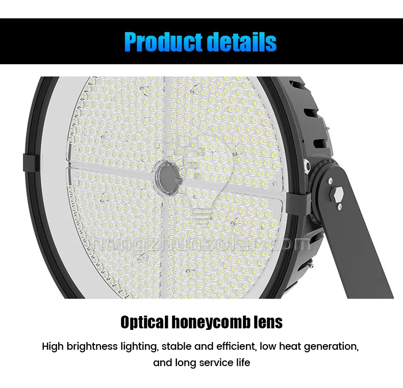 Projecteur extérieur professionnel de stade de LED pour les courts de Tennis de Football IP65 imperméabilisent le corps de lampe en aluminium de puce de SMD 300W-1000W
