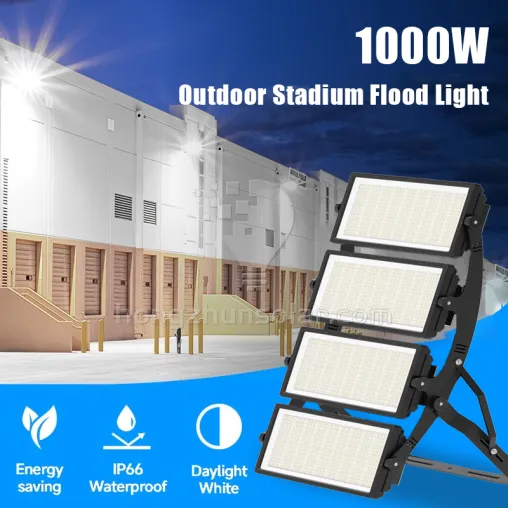 Lampu Banjir LED 200W-400W Super Terang Tahan Air IP65 IP67 SMD Badan Lampu Aluminium untuk Stadion Sepak Bola Lampu Banjir Luar Ruangan