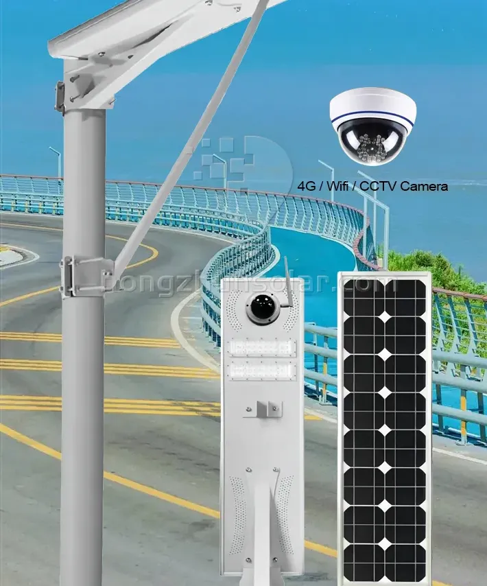 Solar Street Light with 4G CCTV Camera