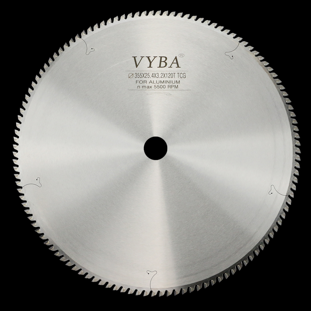 355x3.2x25.4x120T Industrial Level TCT Saw Blade For Aluminum