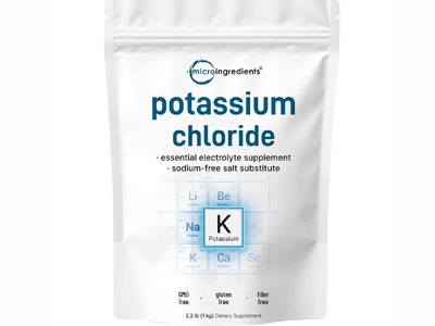 Potassium chloride drying