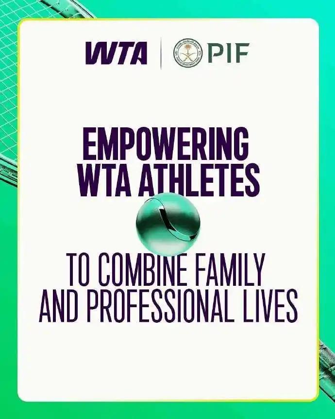WTA Launches PIF WTA Maternity Fund to Support Professional Tennis Players