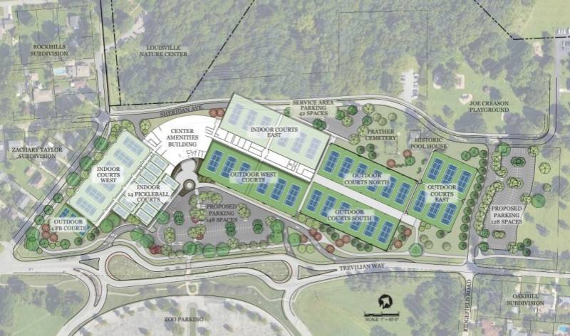Louisville Proposes $65 Million Tennis and Pickleball Complex to Become National Sports Destination