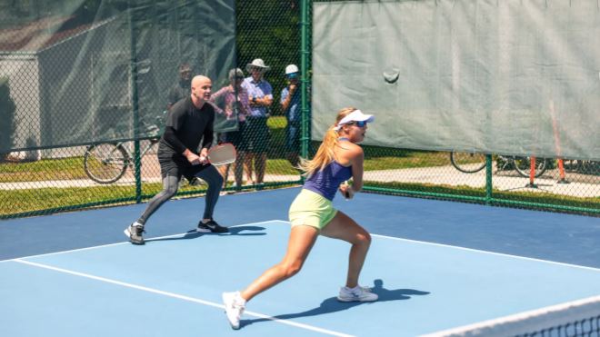 Tennis Legend Andre Agassi Teams Up with No. 1 Pickleball Star Anna Leigh Waters for Pro Debut at U.S. Open